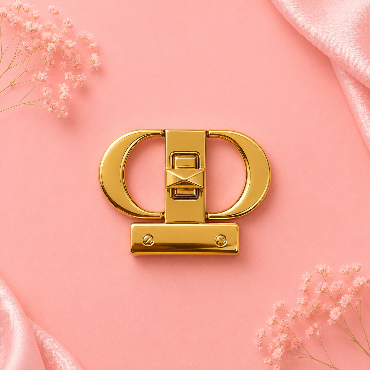 Gold Twist Lock for Bags