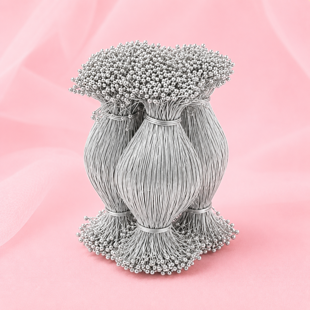 Silver Loreal Bunch 100g for Artificial Flower Making & Crafts