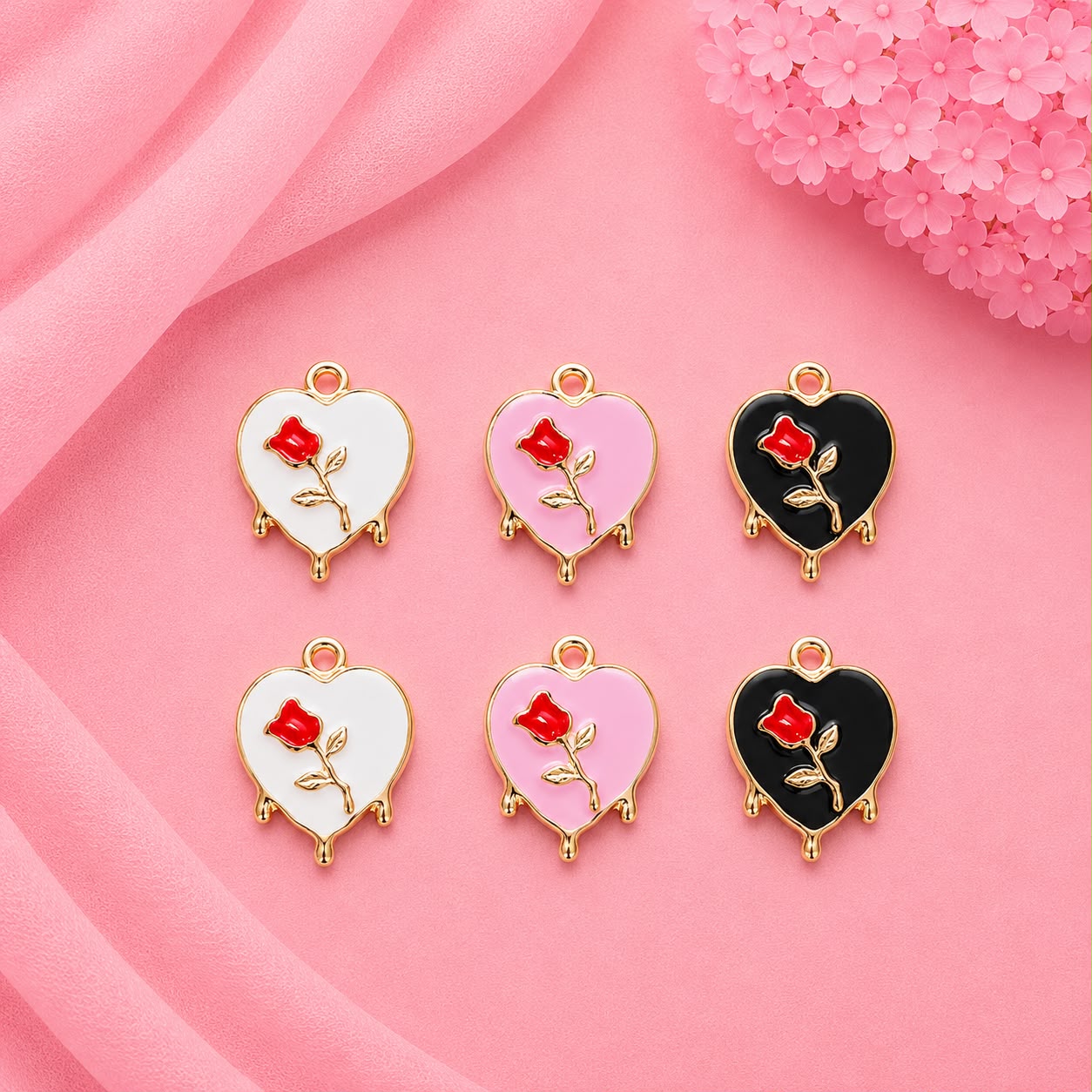 Enamel DIY Charms (6 Pcs)