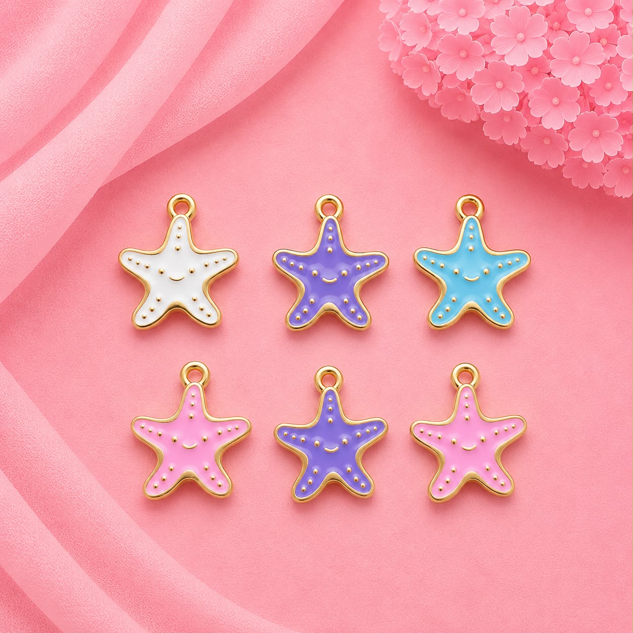 Enamel DIY Charms (6 Pcs)