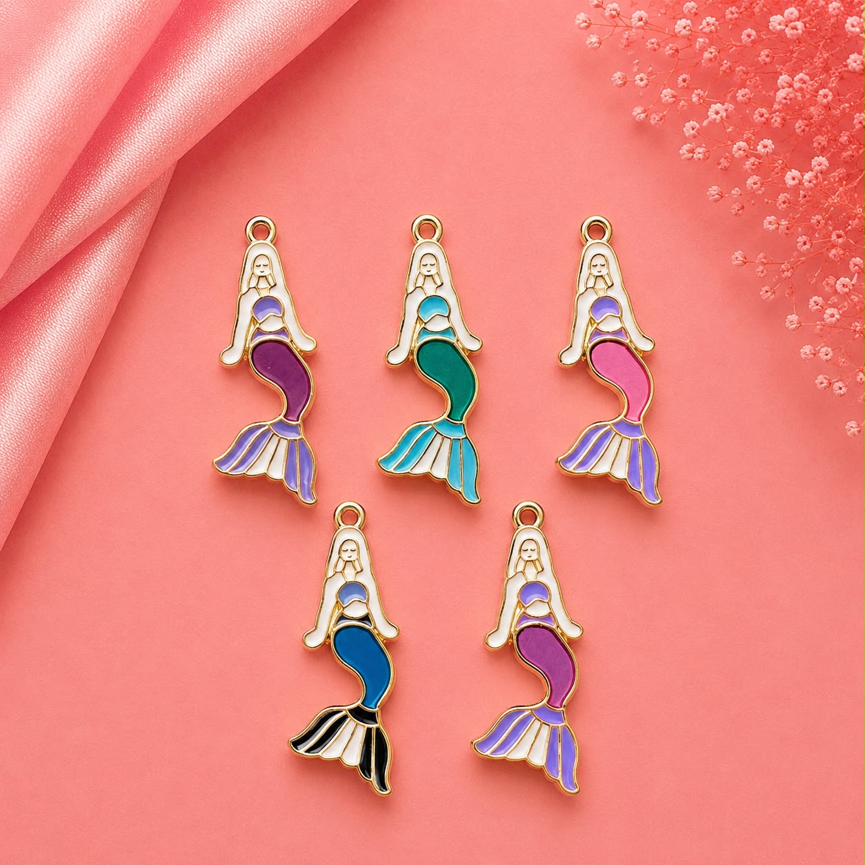 Enamel DIY Charms (6 Pcs)