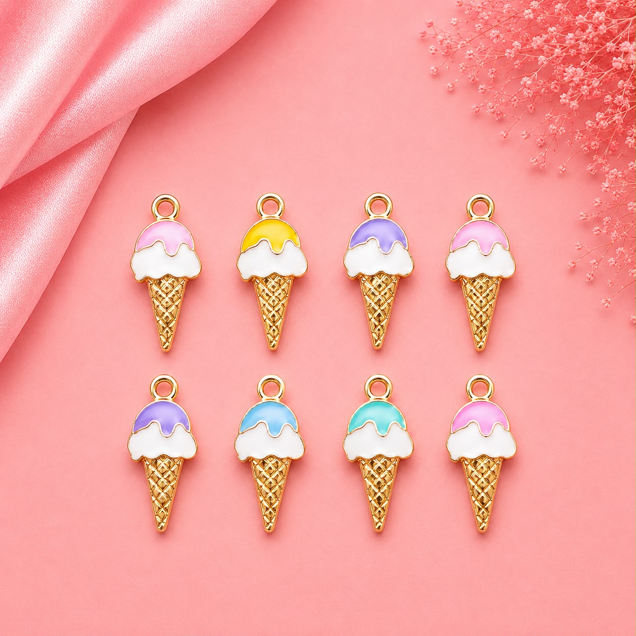 Enamel DIY Charms (6 Pcs)