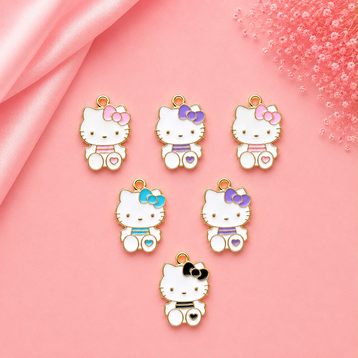 Enamel DIY Charms (6 Pcs)