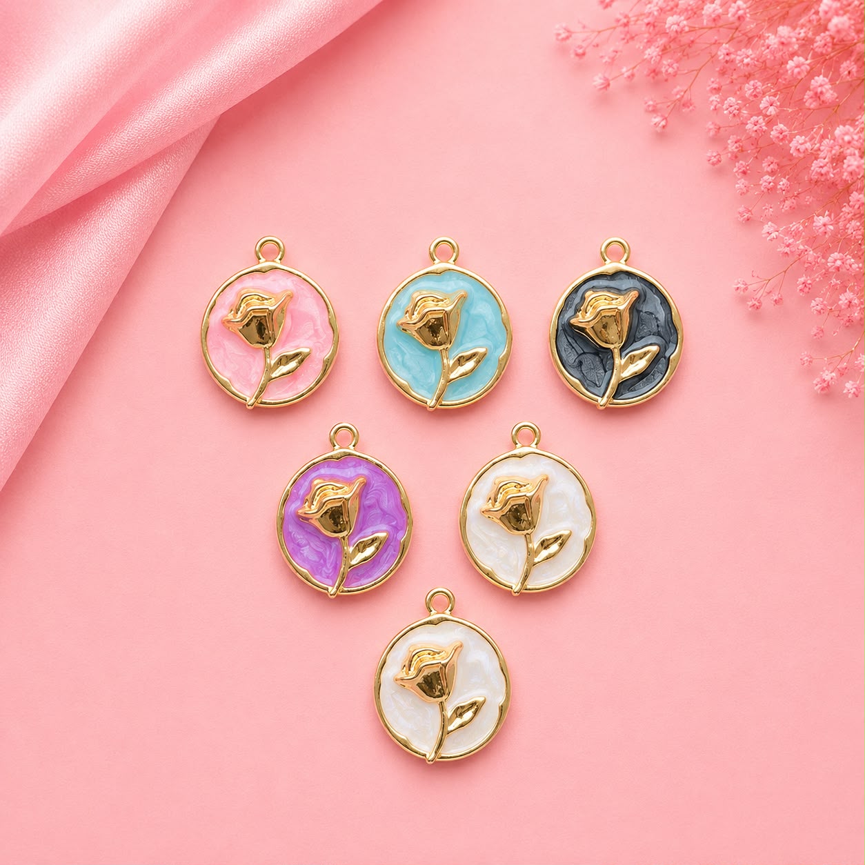 Enamel DIY Charms (6 Pcs)