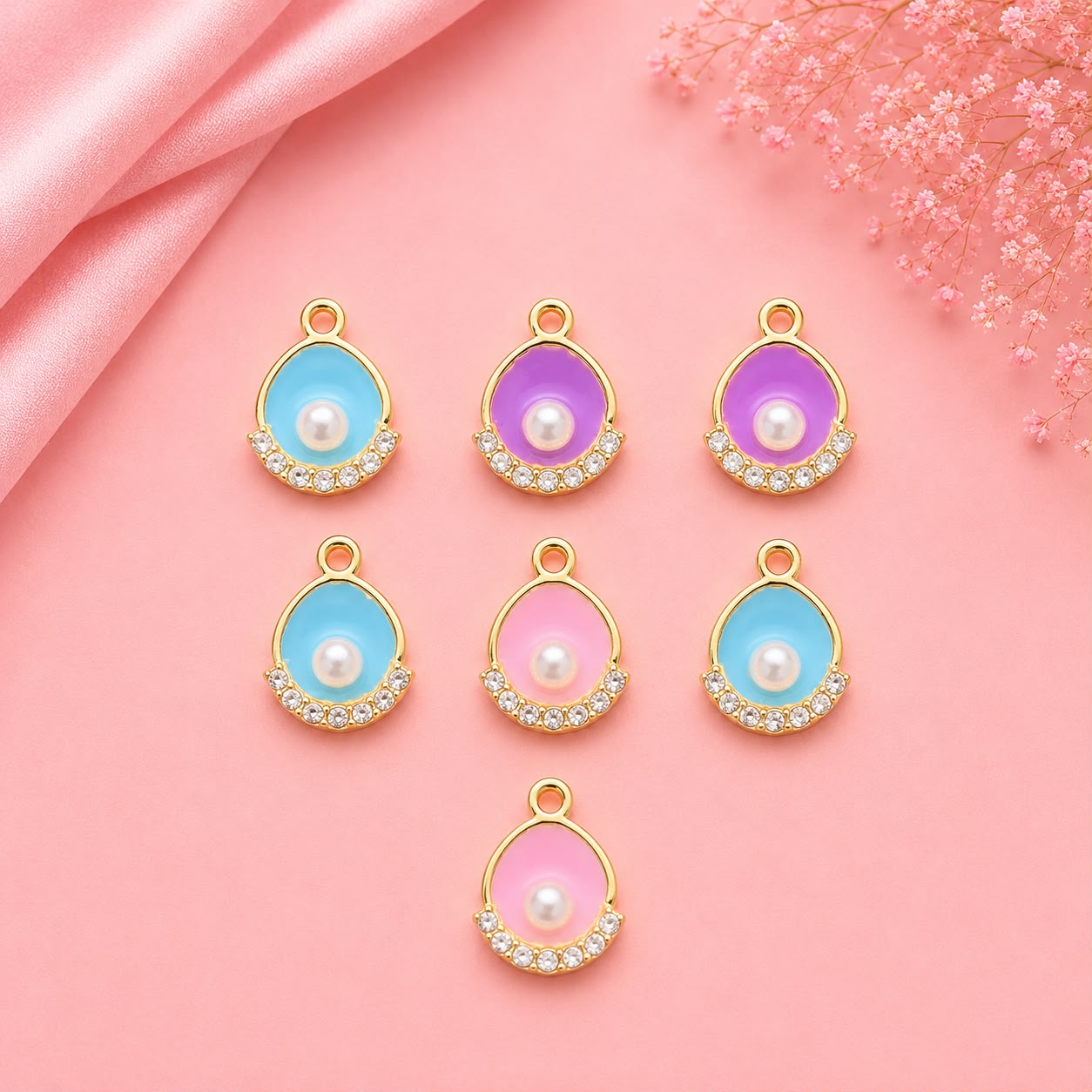 Enamel DIY Charms (6 Pcs)