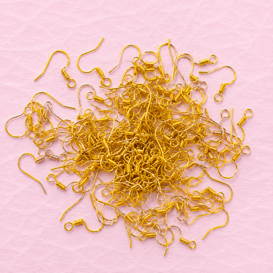 Gold Fish Hook Earring Hooks – 20g Pack | Jewelry Making Supplies