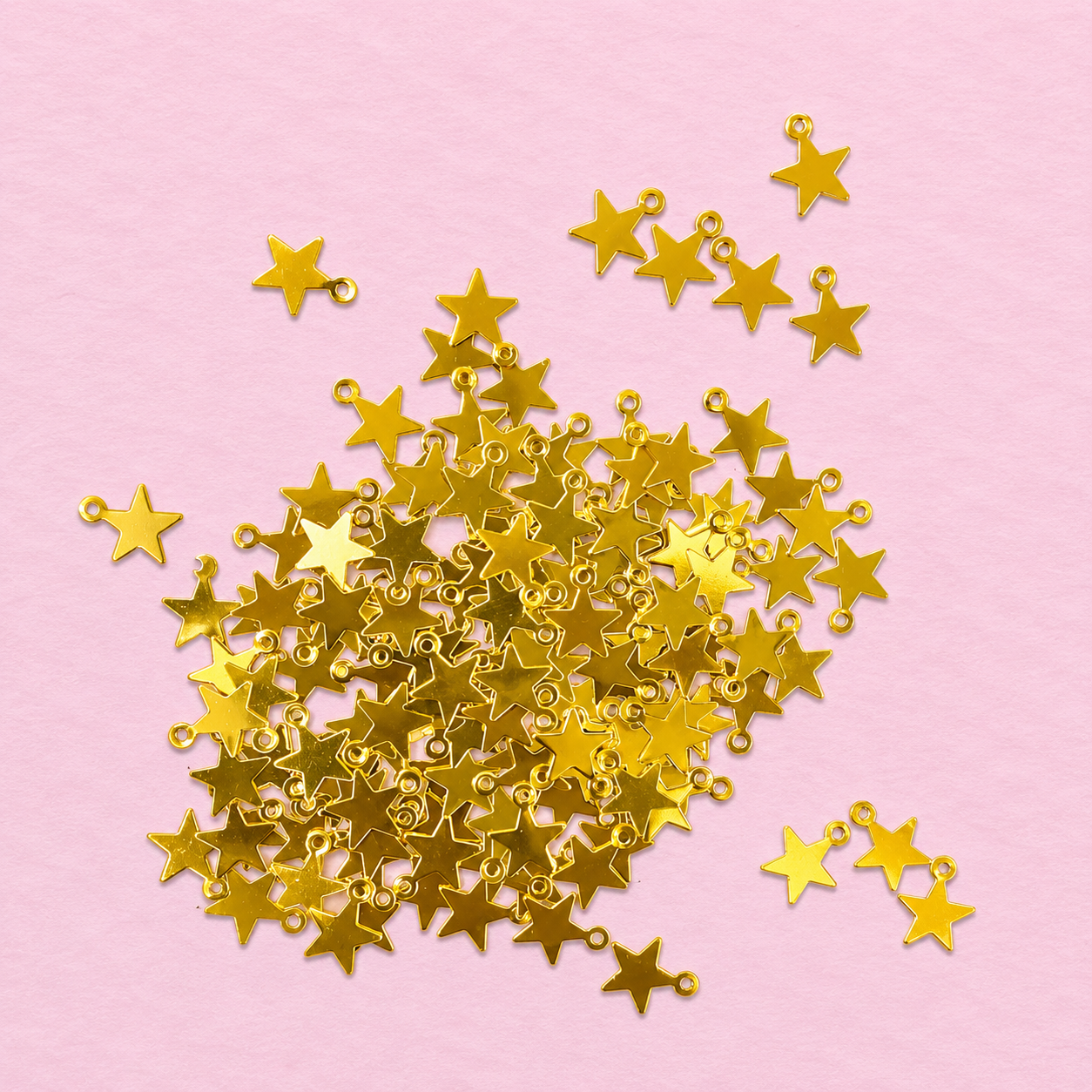 Star Charms for Jewelry Making – Gold & Silver | 50g Pack