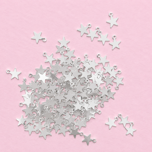 Star Charms for Jewelry Making – Gold & Silver | 50g Pack