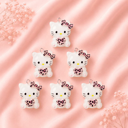 Acrylic Flower Charms (6 Pcs)