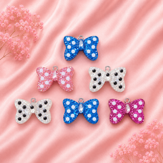 Acrylic Flower Charms (6 Pcs)