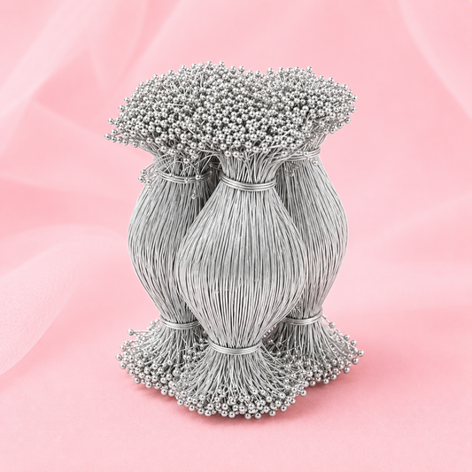 Silver Loreal Bunch 100g for Artificial Flower Making & Crafts