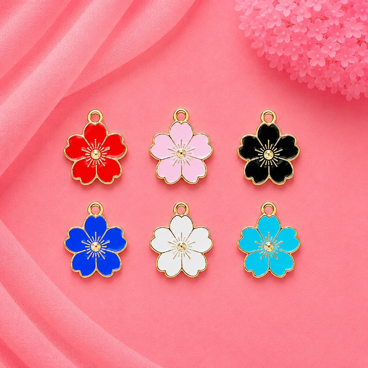Enamel DIY Charms (6 Pcs)
