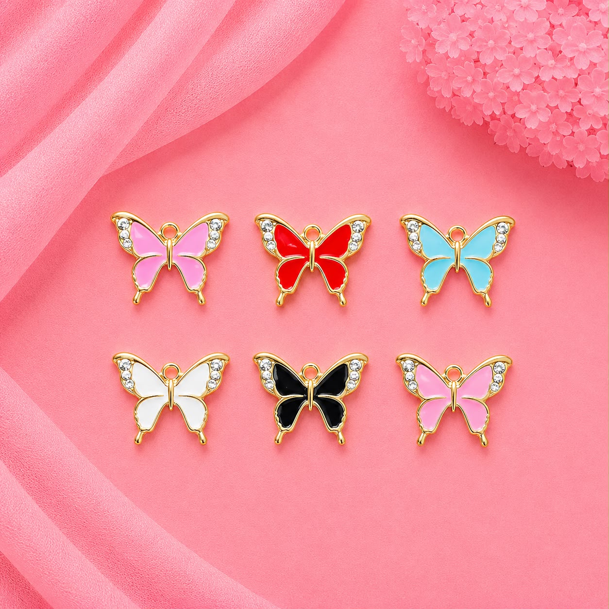 Enamel DIY Charms (6 Pcs)