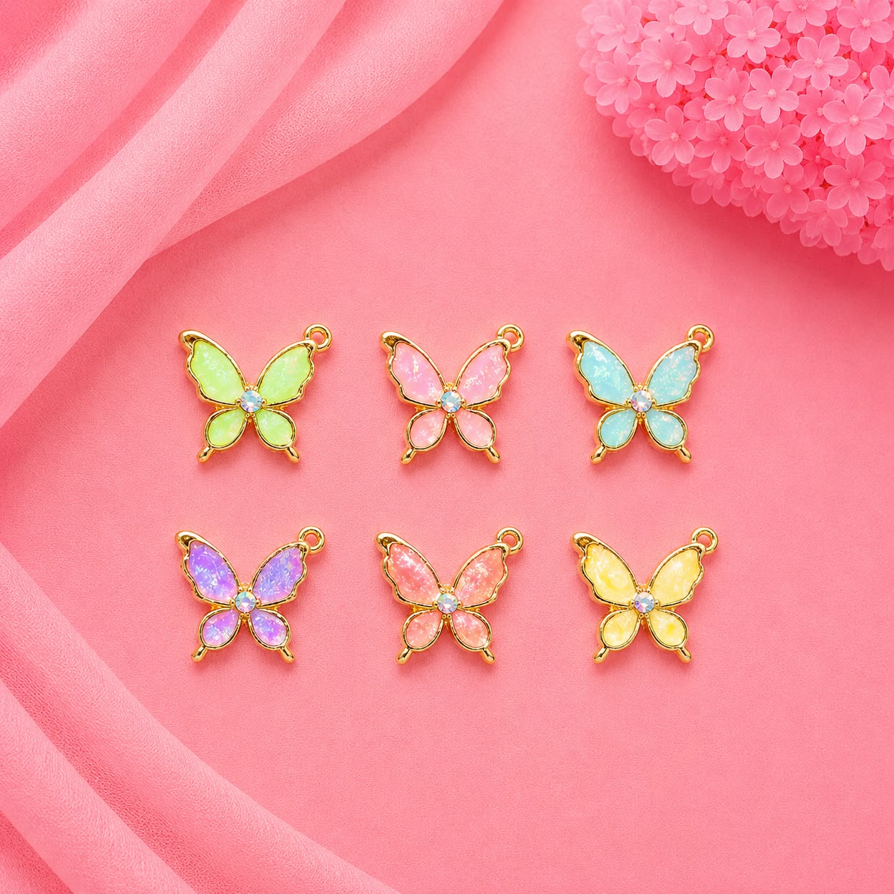 Enamel DIY Charms (6 Pcs)