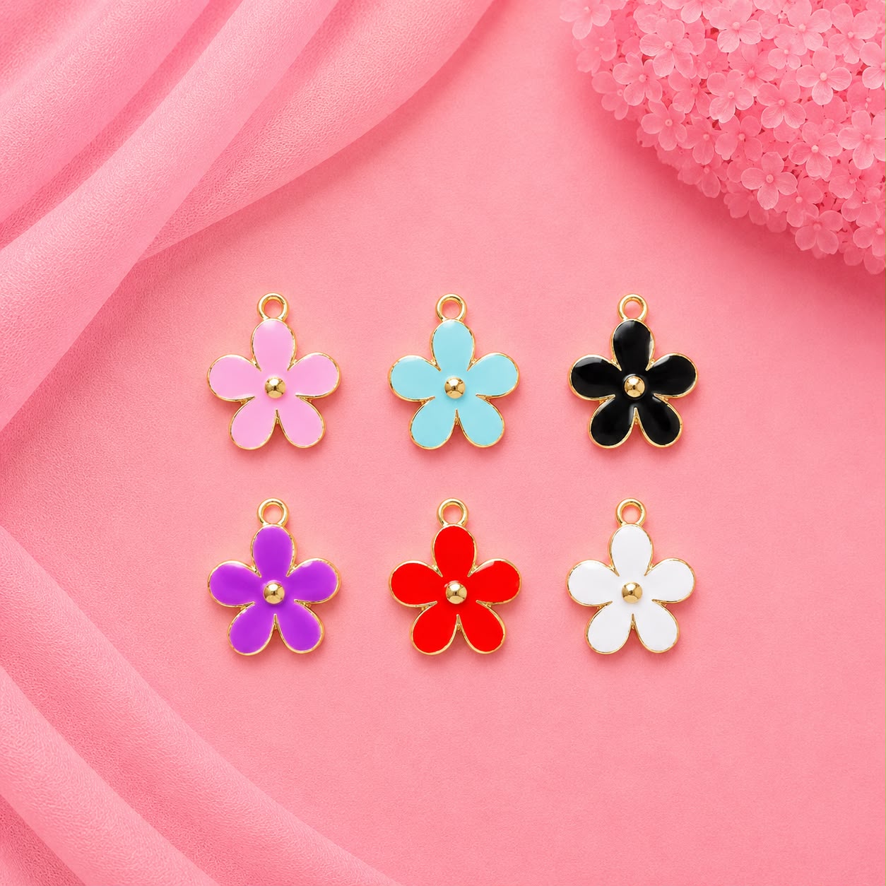 Enamel DIY Charms (6 Pcs)