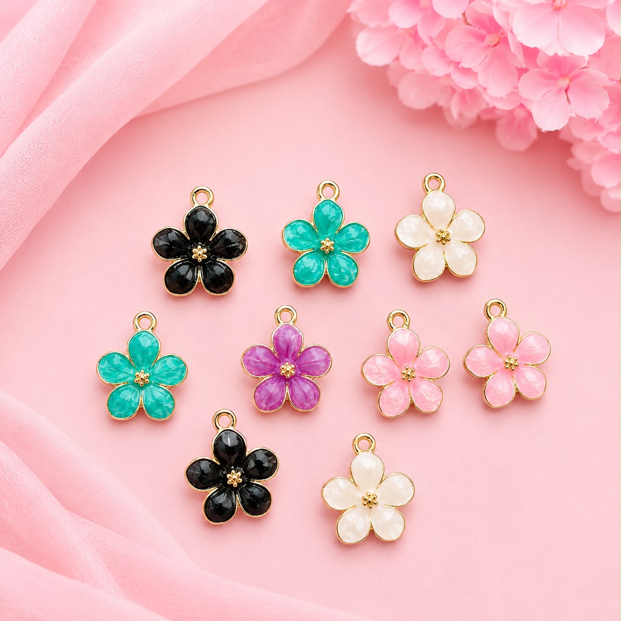 Enamel DIY Charms (6 Pcs)