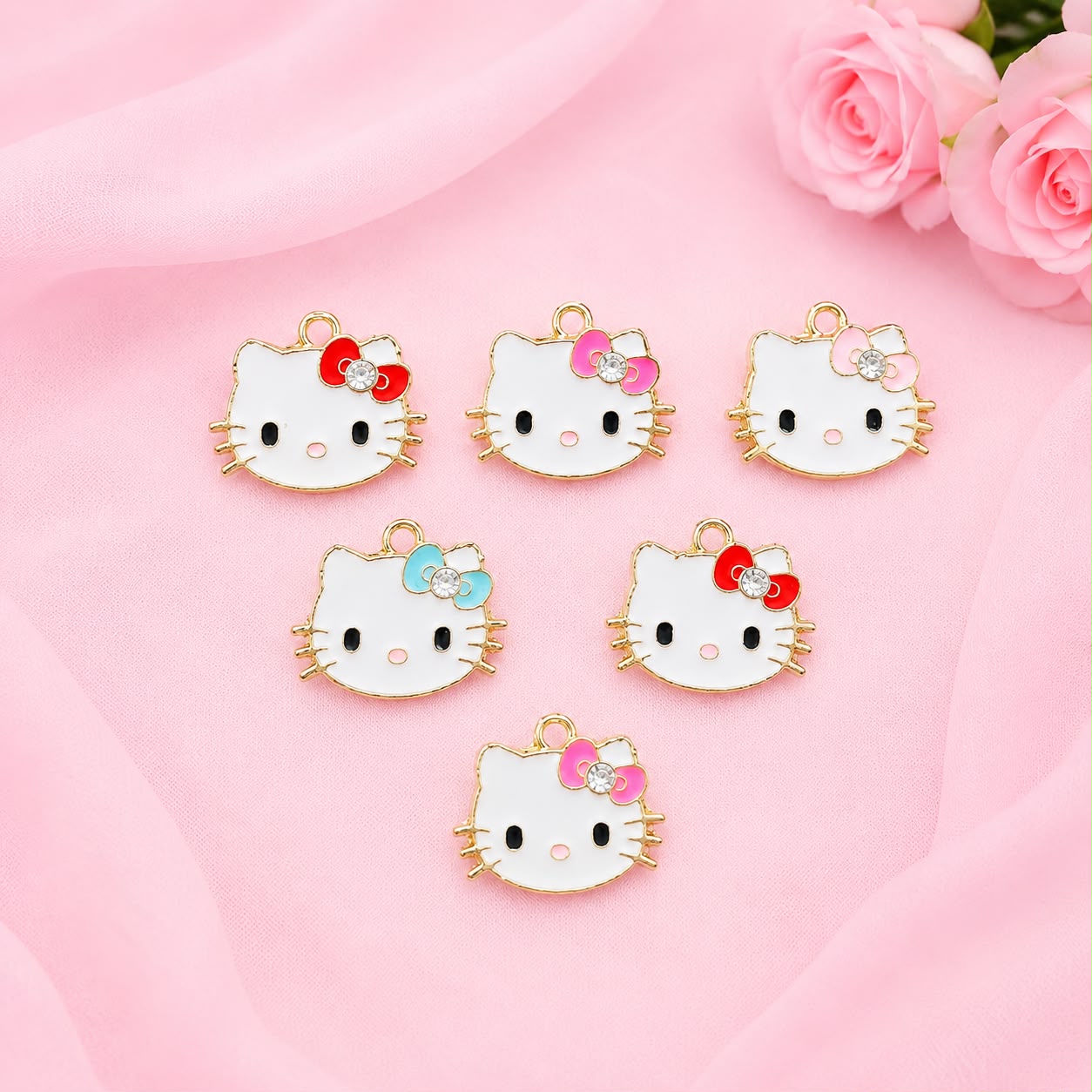 Enamel DIY Charms (6 Pcs)