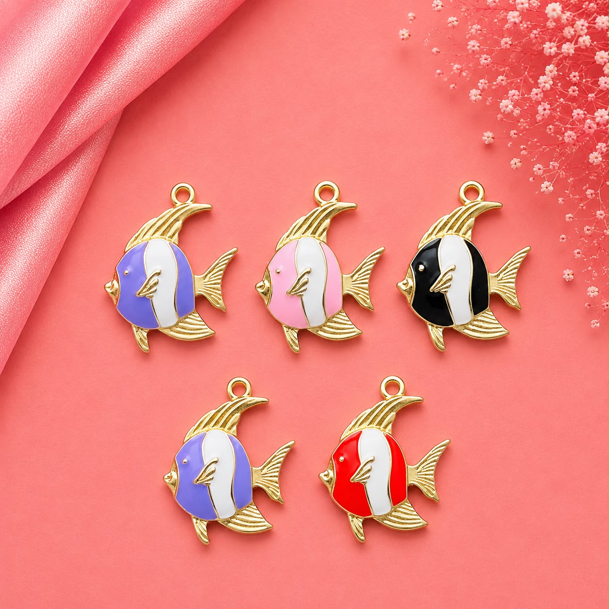 Enamel DIY Charms (6 Pcs)