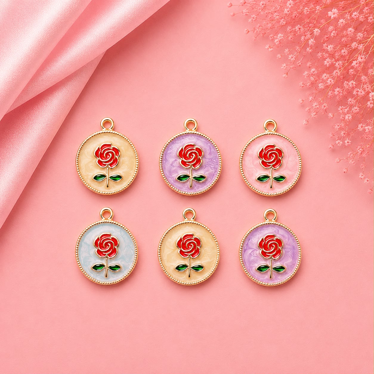 Enamel DIY Charms (6 Pcs)