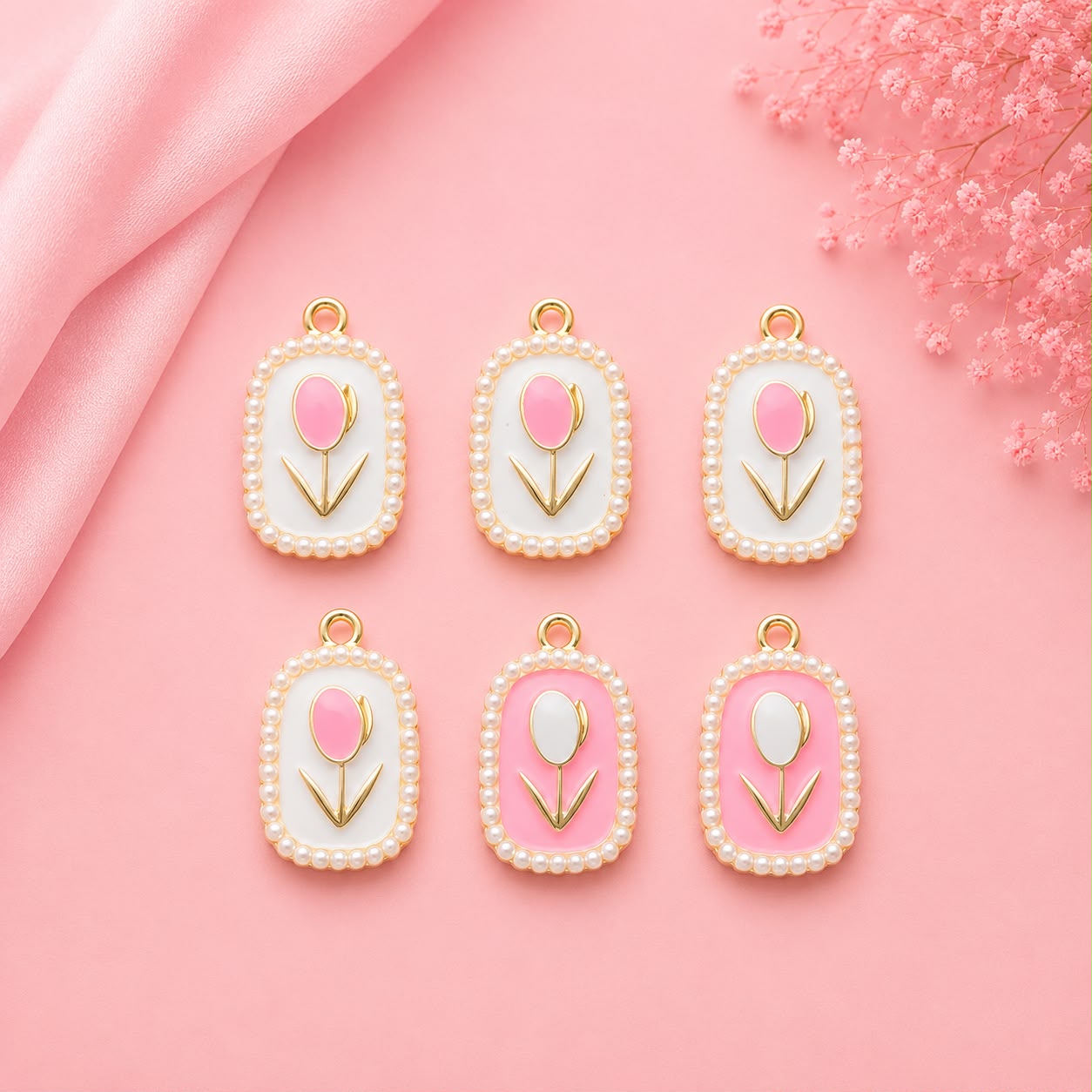 Enamel DIY Charms (6 Pcs)