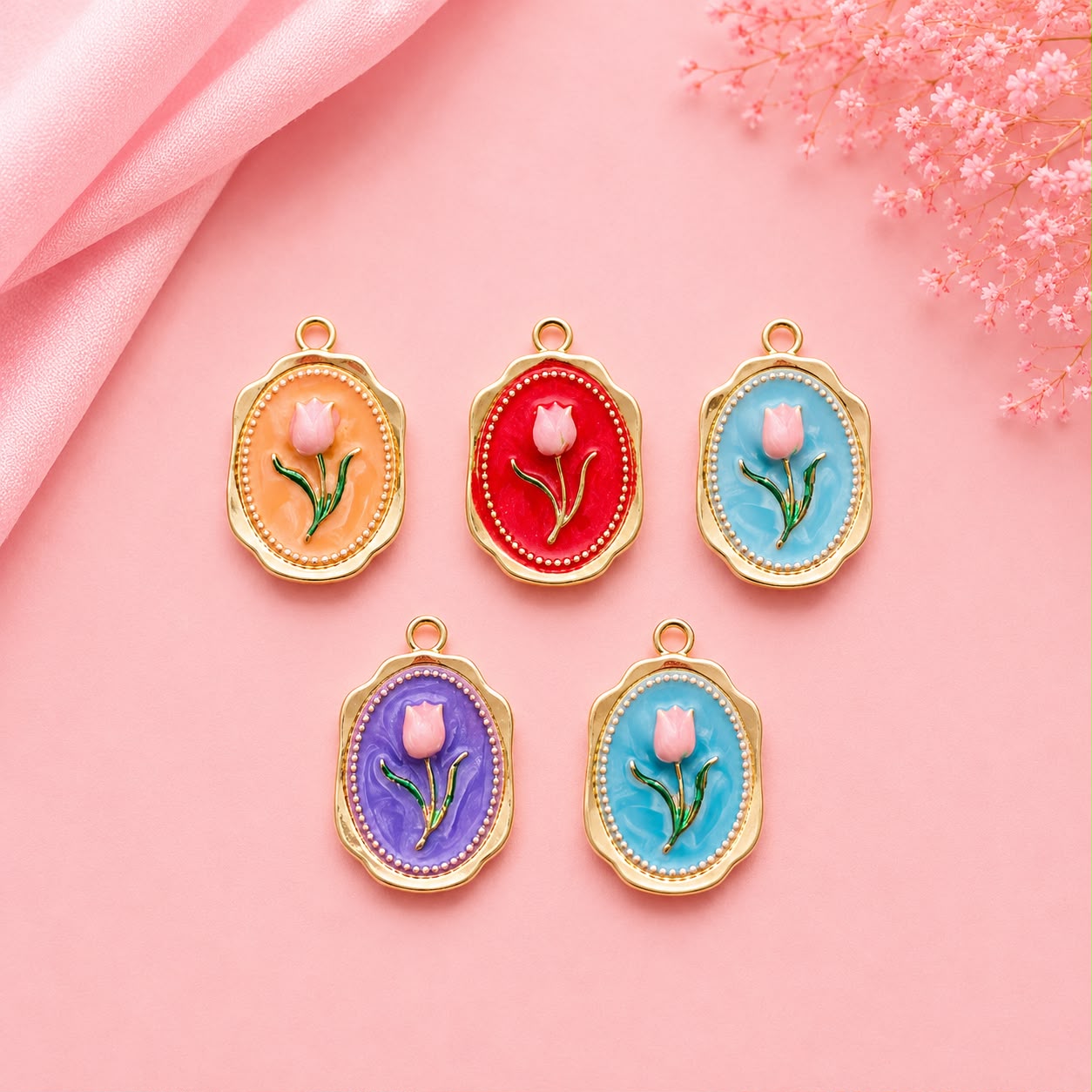 Enamel DIY Charms (6 Pcs)