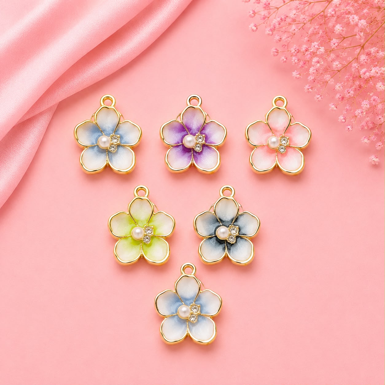 Enamel DIY Charms (6 Pcs)